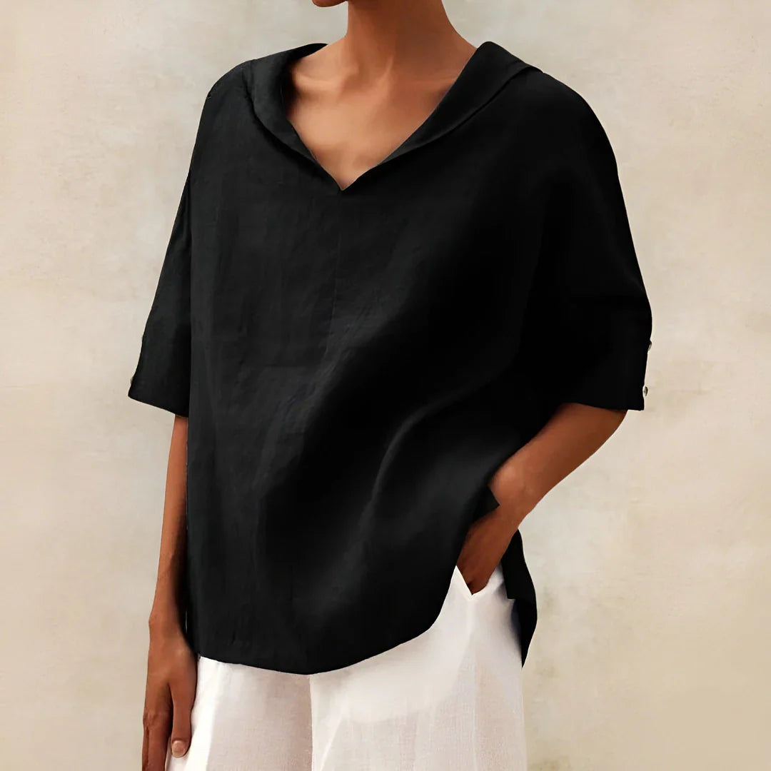 ALEXA - LINEN BLOUSE
