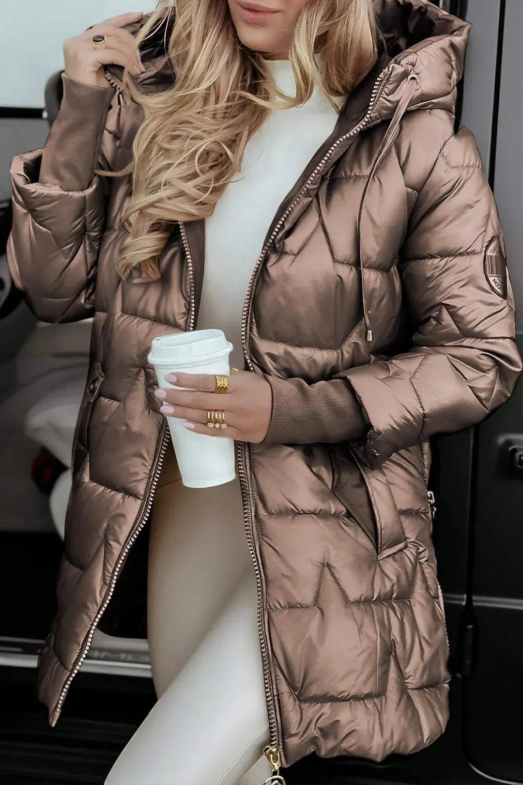 Nolwen | Elegant winter coat with hood