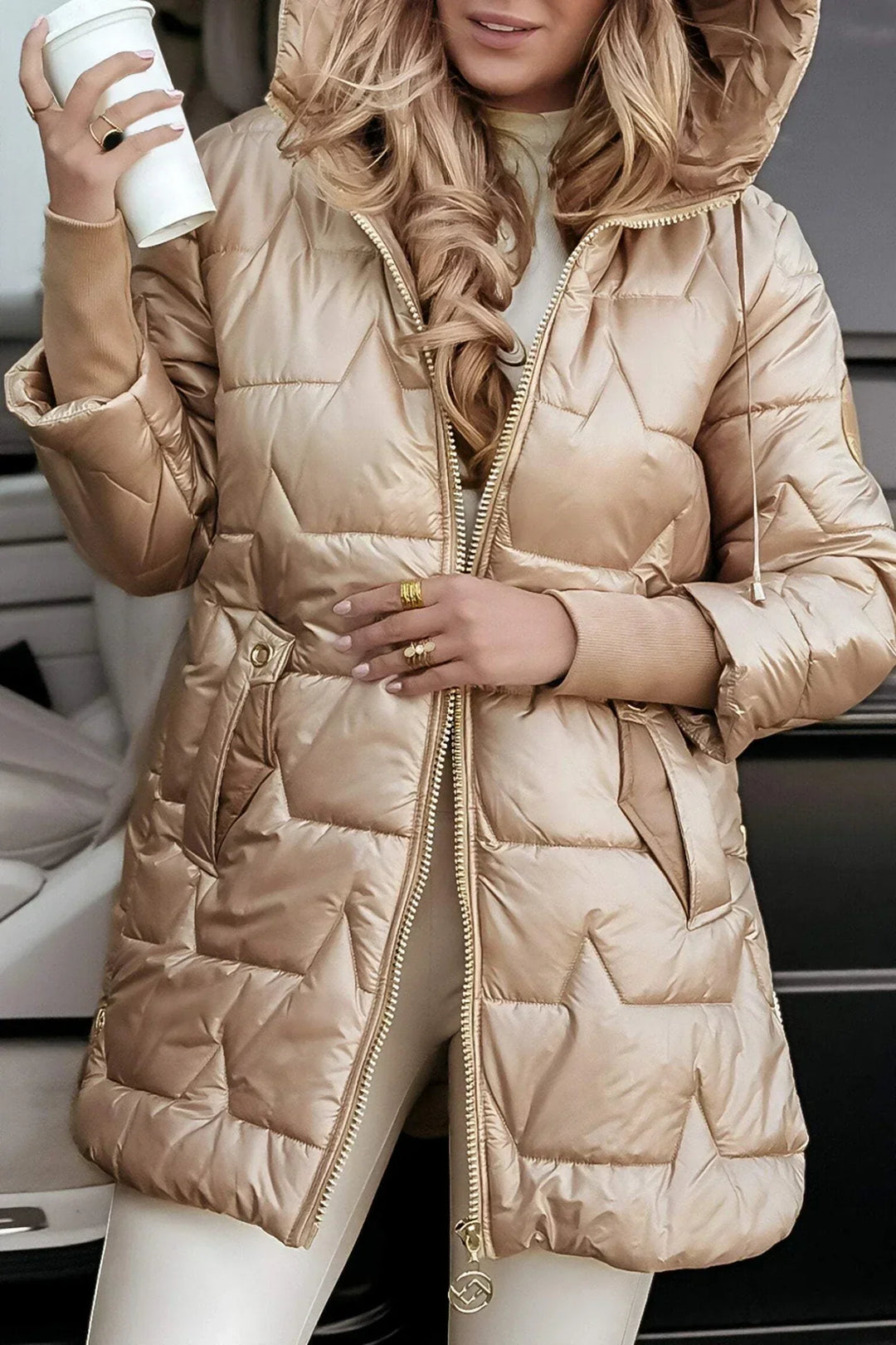 Nolwen | Elegant winter coat with hood