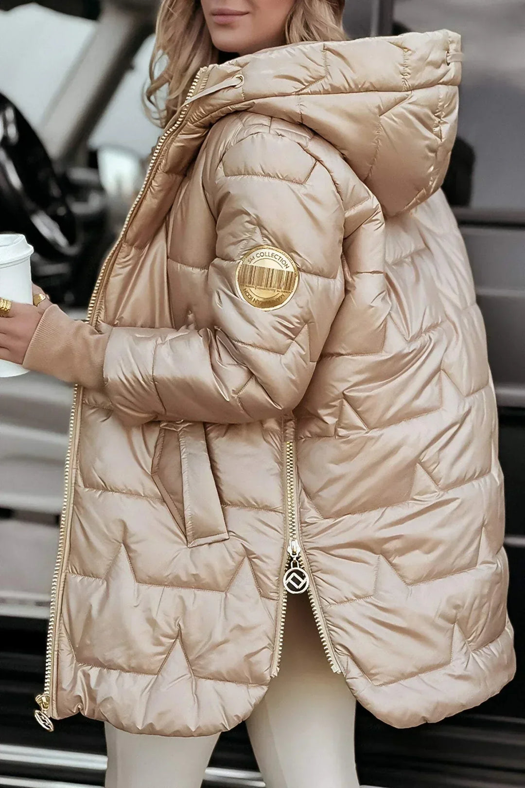Nolwen | Elegant winter coat with hood